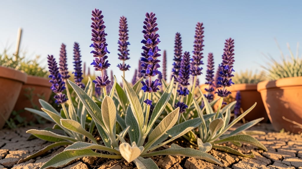 Salvia for Tall Purple and Blue Flower Spikes