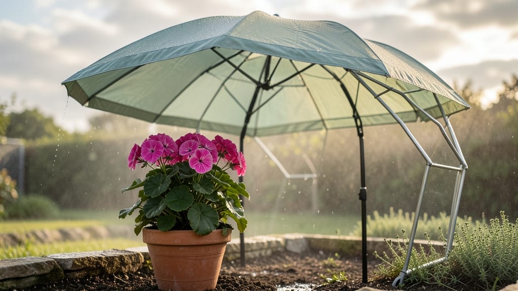 Plant Umbrella for Rain: No-Leaf Damage Shield Against Heavy Downpours