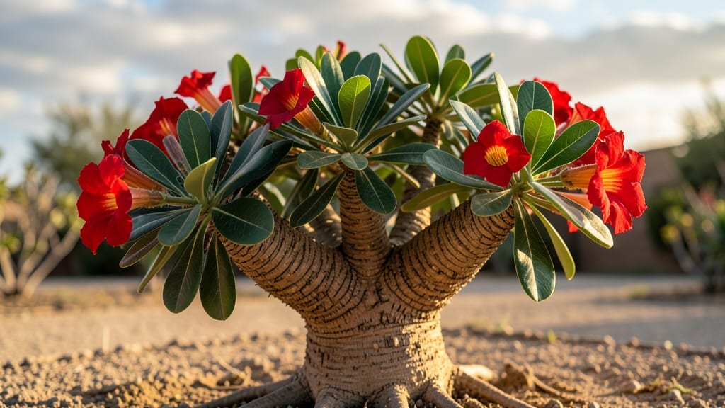 Red Desert Rose Plant: Drought-Proof Beauty That Thrives in Heat