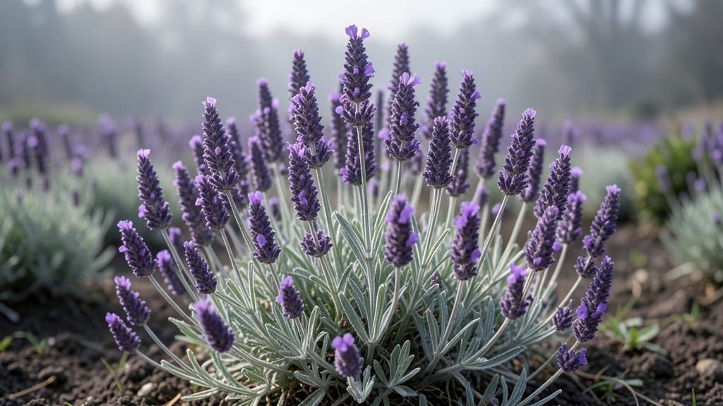 Lavender for Fragrant Purple Flower Spikes