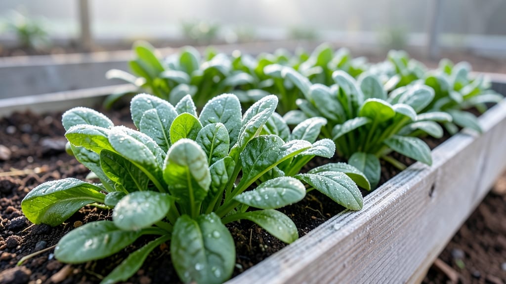 Spinach: Baby Leaf and Winter Bloomsdale