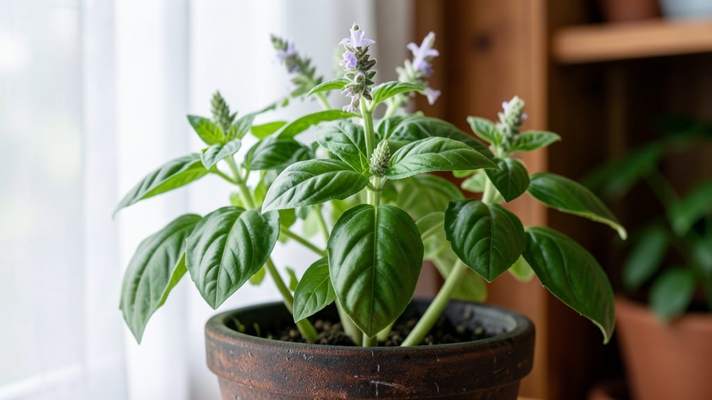 Basil Plant Flowering Seeds: Prune for Leafy Growth, Not Blooms