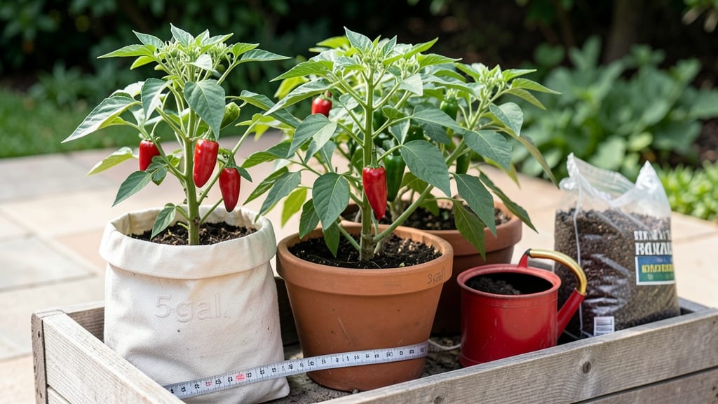 Pot Size for Jalapeño Plants: 5-Gallon Containers for Maximum Yield