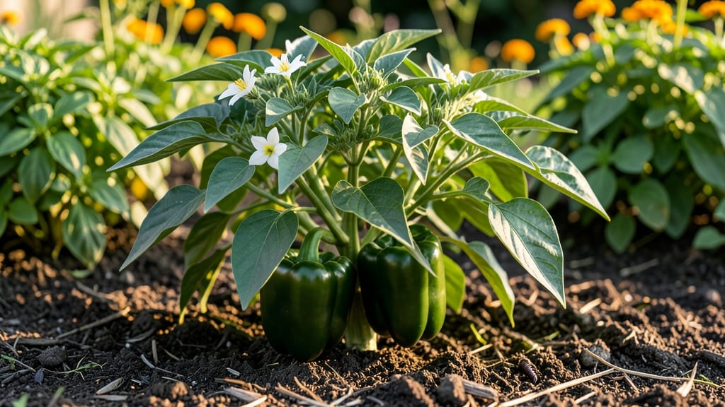 Bonnie Green Bell Pepper Plant: Sun-Loving Harvest in 60 Days