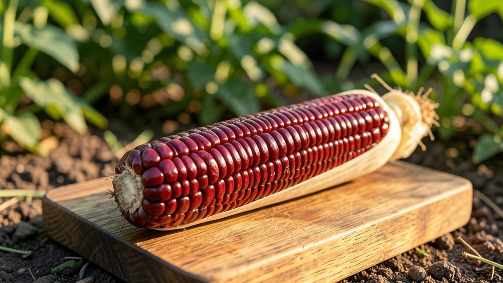 Scarlet Knight Corn with Ruby Kernels
