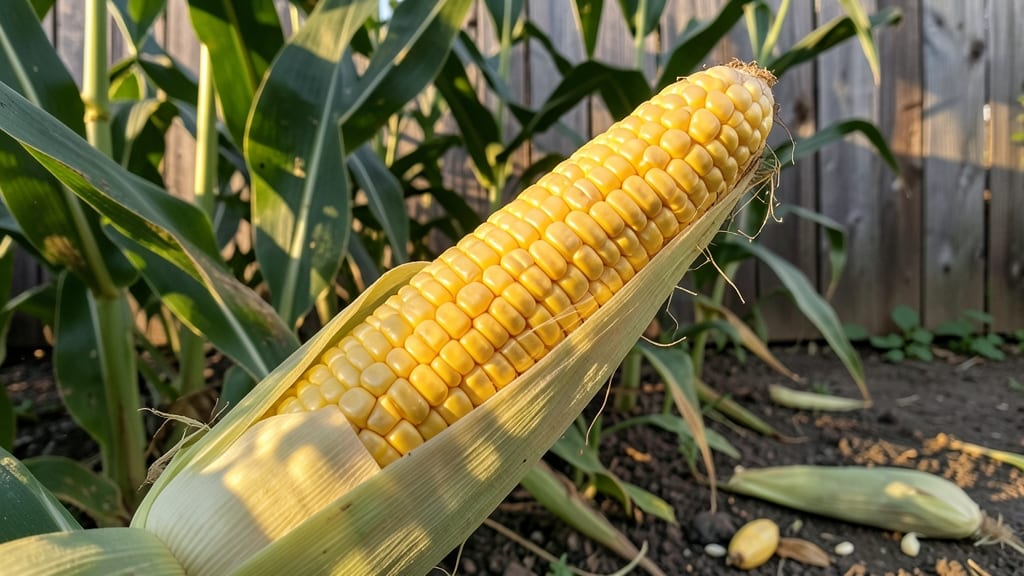 Golden Bantam Corn with Sunburst Husk