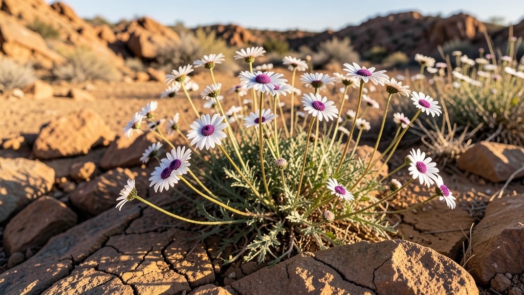Blackfoot Daisy Thriving in Drought Conditions