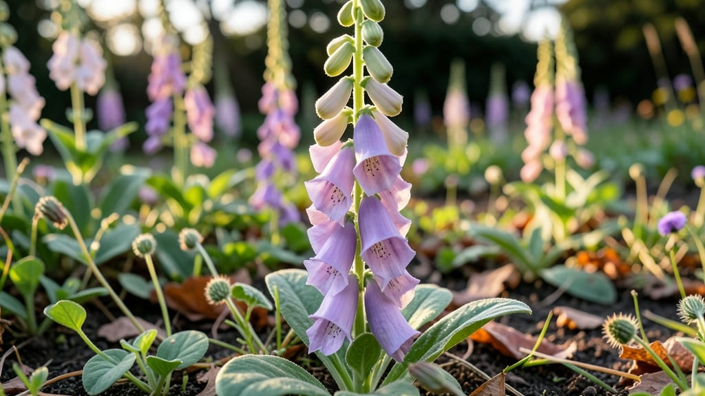 Foxglove for Dramatic Spikes of Bell-Shaped Flowers