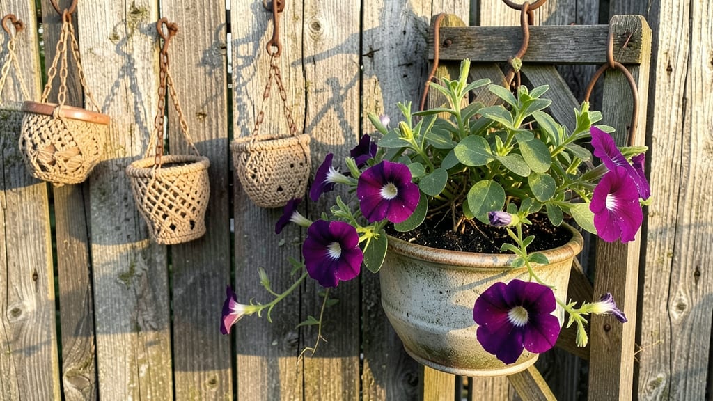Wooden Fence Plant Hangers: Rustic Charm That Elevates Garden Aesthetics