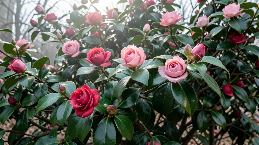 Camellia Shrubs For Winter And Spring Flowers