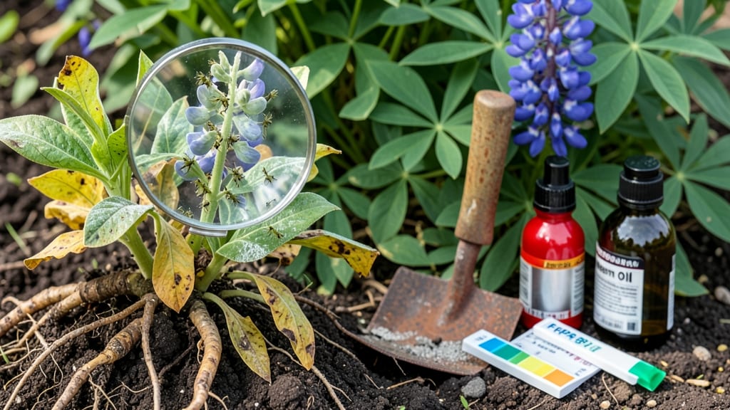 Lupin Plant Problems: Quick Fixes for Yellowing Leaves and Stunted Growth