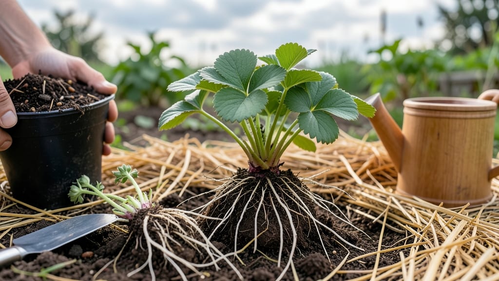 Plant Strawberry Roots: Fast Propagation for Bountiful Harvests